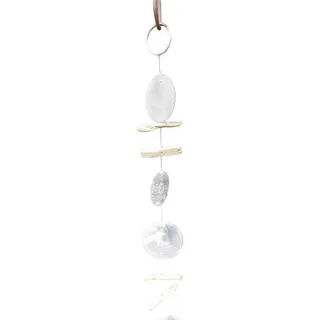 Deko-Impression Dekohänger Zauberhafte Girlande, Windspiel, Treibholz, Perlmutt grau 120 cm (1 St)