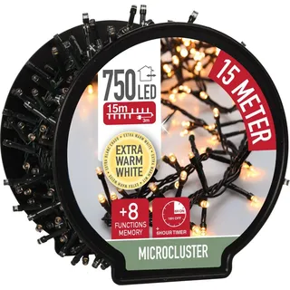 Spetebo LED Lichterkette Trommel 15 m warmweiß