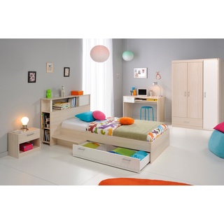 Jugendzimmer-Set PARISOT "Charly" Schlafzimmermöbel-Sets Set mit 3-türigem Kleiderschrank, weiß Komplett-Jugendzimmer Schlafzimmermöbel-Sets