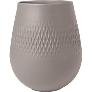 Villeroy & Boch Manufacture Collier taupe Vase Carré klein 12,5x12,5x14cm