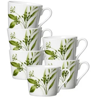 Ritzenhoff & Breker Evora Espressotasse 0,1 l Weiß/Grün 6 St.
