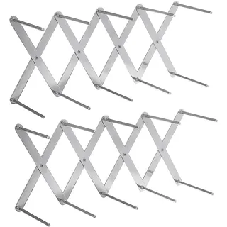 MOSNOW Spareribs Halter Grill, 2er Set Rippchenhalter Edelstahl BBQ Grillrost Faltbare Topfdeckelhalter Barbecue Grillpartys im Freien für Holzkohlegrill Gasgrill