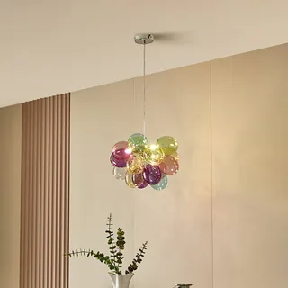 LUCANDE Diborah 3-flg. Ø 40 cm bunt Glas
