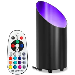 LED Uplight Spot RGB Spotlichter Bodenstrahler mit Fernbedienung und Schalter Up Lights Bodenleuchte für den Innenbereich Indirekten Beleuchtung Bodenbeleuchtung für Zuhause (1 Stück)