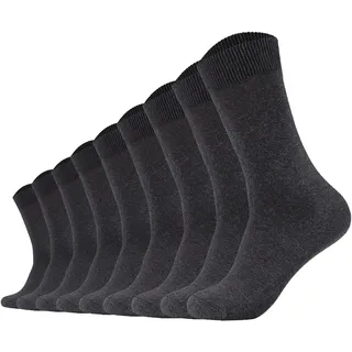 CAMANO 9er Pack Sneakersocken Grau 43-46