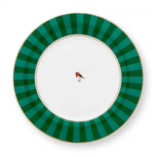 Pip Studio Love Birds Speiseteller 26,5 cm grün