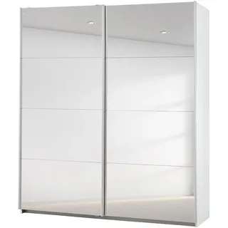 Rauch Möbel Caracas, Schwebetürenschrank, Farbe Weiß, Breite 181 cm | Kleiderschrank mit Schwebetüren, Schiebetüren, 1-türig, mit Spiegel, für Schlafzimmer, Kinderzimmer, Wohnzimmer, Garderobe