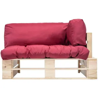 vidaXL Garten-Palettensofa mit Kissen Kiefernholz