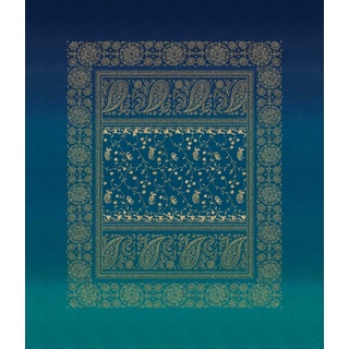 Bassetti Brenta Tischdecke - Jacquard aus 100% Baumwolle in der Farbe Blau B1, Maße: 140x170 cm - 9326073
