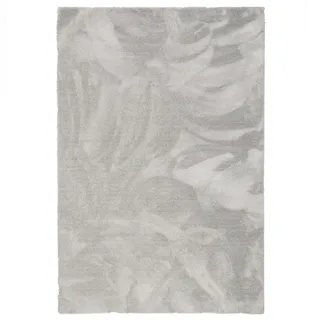 Snapstyle Hochflor Shaggy Teppich 80 x 160 cm Grau