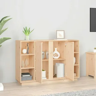vidaXL Sideboard 120x35x80 cm Massivholz Kiefer
