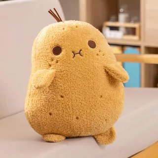 Ueiwffzo Emotional Potato Flauschige Kartoffelkissen Kartoffel Weiches Stofftierkissen Kawaii Plüschtiere Kissen Für Kinder Mädchen Und Jungen Geschenke (15cm)