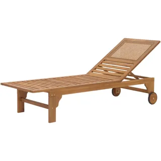 MCW Sonnenliege MCW-N48, Relaxliege Gartenliege Liegestuhl, Massiv-Holz Akazie MVG-zertifiziert