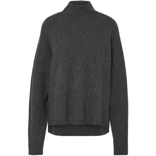Tchibo - Soufflé-Yarn-Grobstrickpullover - Damen - Gr. M - grau