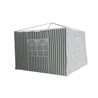 TrendLine Seitenteile zu Pavillon 300 x 300 cm grün-weiß, 2 Stück