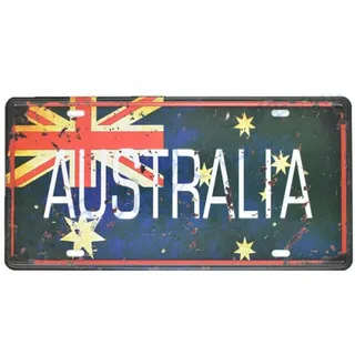 Eureya Australien Auto Nummernschild Auto Tag Home/Cafe Bar/Pub/Restaurant/Ausstellung Wall Decor Poster Vintage Plaque