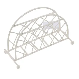 Ambiente Metall Serviettenhalter - Napkin Holder Standing Lattice Cream - Für Servietten 33x33 cm Und 25x25cm