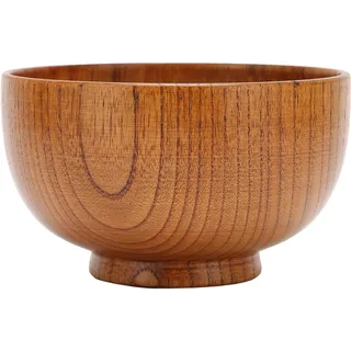 Salatschüssel Aus Holz Im Japanischen Stil – Glatte Oberfläche Mit Einzigartiger Maserung, Ideal Für Zuhause Und Restaurant