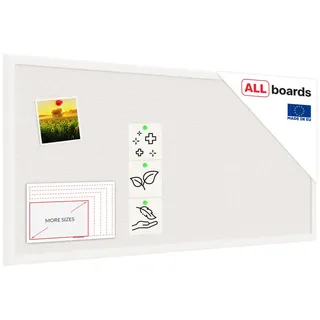 ALLboards Pinnwand 80 x 40 cm Weiß
