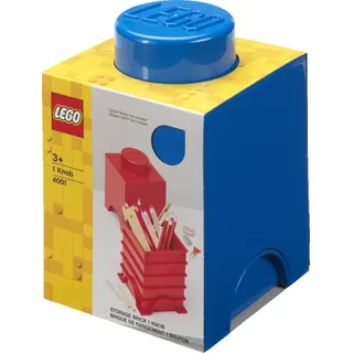 Plastteam LEGO Aufbewahrungsstein 12,5 x 12,5 x 18 cm 1-tlg. blau