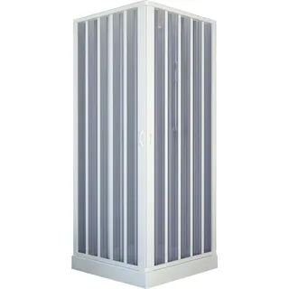 Forte Bari Eckdusche mit Falttür rechts 80 x 80 cm weiß