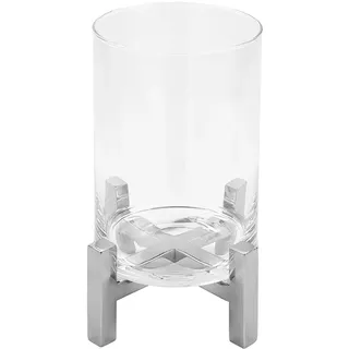 Fink Windlicht YONO, Weihnachtsdeko«, (1 St.), aus Edelstahl Glas, silberfarben