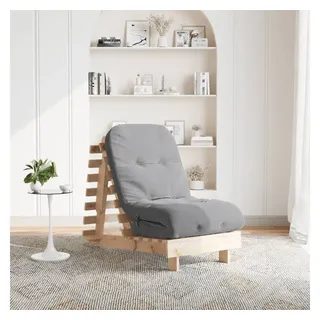 vidaXL Futon Schlafsofa mit Matratze 60x206x11 cm Massivholz Kiefer