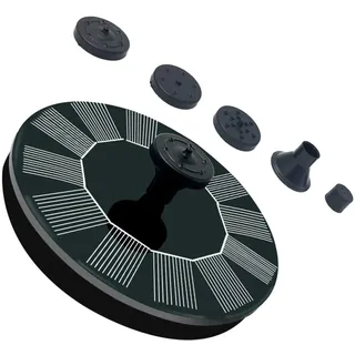 Milisten 13cm Solar Schwimmender Brunnen Mini Wasserspiel Für Pool Teich Garten Solarpanel Brunnen Auto-start