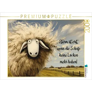 Calvendo Puzzle Sturmschaf 2000 Teile Lege-Größe 90x67cm Foto-Puzzle für glückliche Stunden