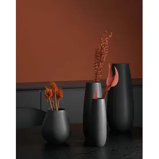 ASA Selection Vase Ease 32 cm Steingut Schwarz
