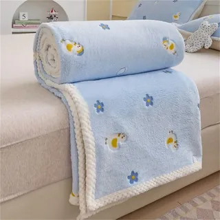 Highdi Kuscheldecke Flauschig Warm, Kawaii Warme Wohndecke Kinder Decke Flauschige Couchdecke Überwurf Fleecedecke als Tagesdecke Sofadecke Bett oder Sofaüberwurf Blanket (100 * 150cm,Ente)