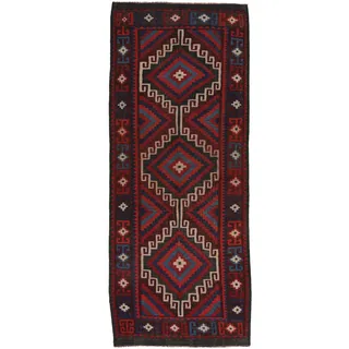 Afghan Vintage Kelim Teppich 163x408