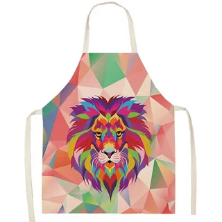 Eyands Kinderschürze zum Kochen und Backen - Niedliche Leinenmuster-Küchenschürze für Kinder zum Kochen und Malen, Gartenschürze - 25.6x30inch