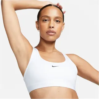 Nike Swoosh Light Support Non-Padded Sport-BH Damen 100 white/black M