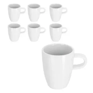 Van-Well Espressotassen Java weiß, Porzellan, 6 Stück