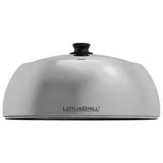 Lotusgrill Grillhaube 34,5 cm Edelstahl/Grau