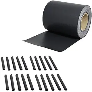 Melko Stabmattenzaun Sichtschutzstreifen 35m PVC Zaunfolie Höhe 19 cm Sichtschutzfolie Blickdicht