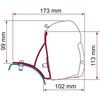 Fiamma F45 Markise für Trafic/Vivaro/Primastar