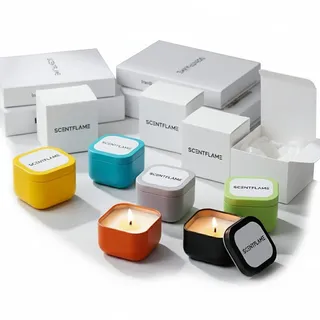 Aromatherapie Duftkerze aus 100% Sojawachs – Handgegossen & Vegan, KuschelZen Kerze für Entspannung, Wellness & Meditation, Geschenkidee für Frauen & Männer (Brown, Sandalwood)