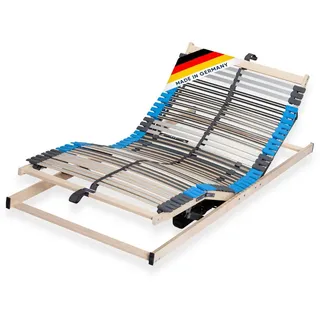 Lattenrost Pure Eco 7 Zonen Motorrahmen elektrisch verstellbar, CUBEsleep, Kopfteil motorisch verstellbar, Fußteil motorisch verstellbar, Notabsenkung, 10 Jahre Garantie, fertig montiert 80 cm x 200 cm x 19 cm