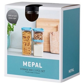 Mepal Vorratsdose »Mepal Vorratsdosen-Set Omnia rechteckig Schwarz – 700 ml, 1100 ml und 2000 ml - praktische Aufbewahr«