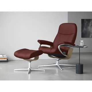 Stressless Relaxsessel Consul Leder 82 x 102 x 72 cm Rot