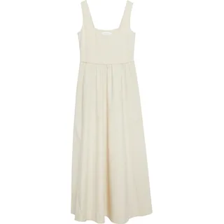 Comma, Kleid im Fabricmix mit Popeline-Rock und Eingrifftaschen - beige - 34