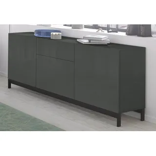 Sideboard HOME AFFAIRE "Metis", grau (anthrazit hochglanz), B:170cm H:72cm T:40cm, Sideboards, Sideboard, Breite 170 cm