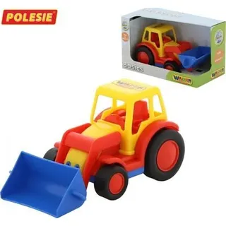WADER 37626 Basics Traktor mit Schaufel (im Schaukarton) - farblich sortiert