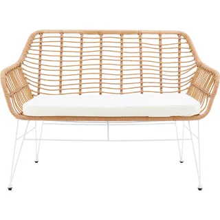 SalesFever Sitzbank, Indoor- und Outdoor geeignet, beige