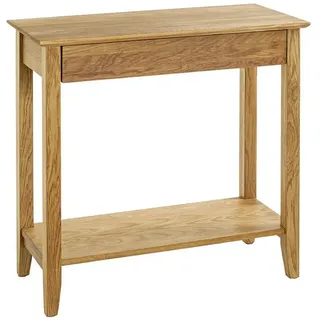 HAKU Konsolentisch 75 x 75 x 35 cm Massivholz Eiche