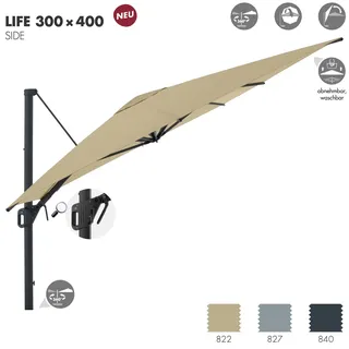Doppler Life Side 300 X 400 Cm Pendelschirm Sonnenschirm Ampelschirm In 3 Farben
