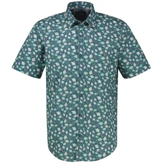 Lerros Floral Kurzarmhemd Grün L