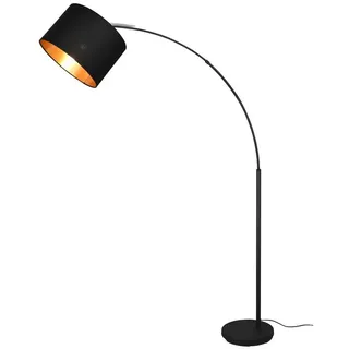 meineWunschleuchte Bogenleuchte 171cm Schwarz Gold